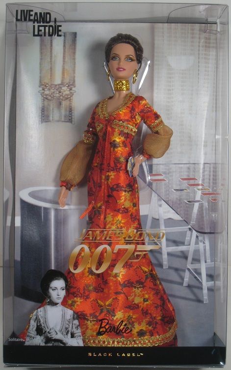 JAMES BOND 007 LIVE & LET DIE   SOLITAIRE   BARBIE DOLL  