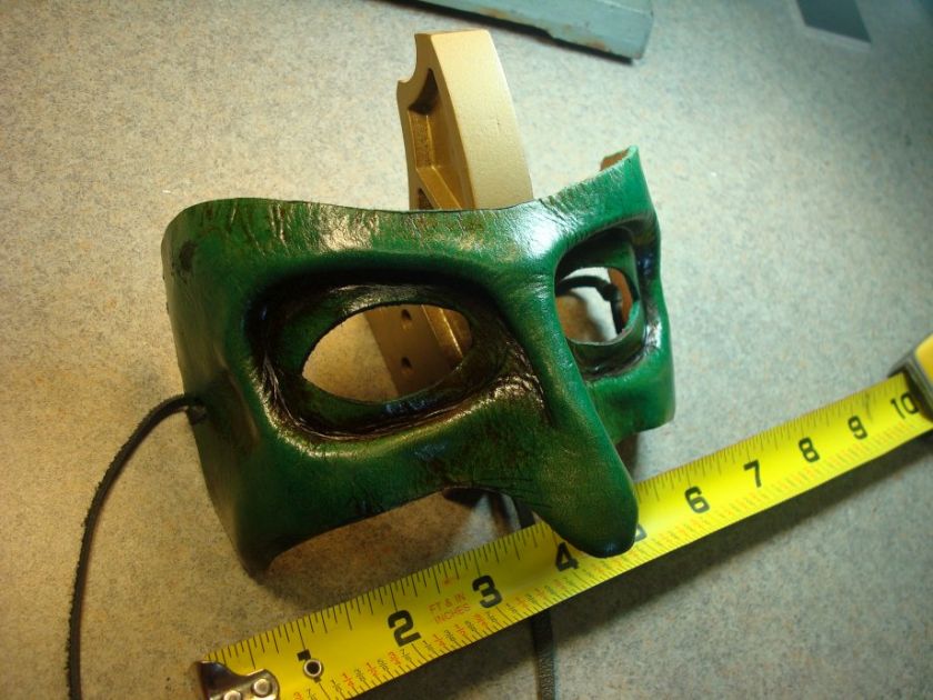   MASK elemental GREEN LANTERN aged MARDI GRAS rlsh STEAMPUNK  