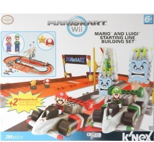 Knex Mario Kart Wii Mario and Luigi Starter Line Building Set NEW 