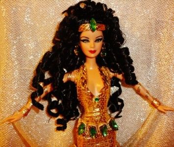 Golden Medusa ~ Greek Gorgon Goddess ~ OOAK Barbie doll Snakes  