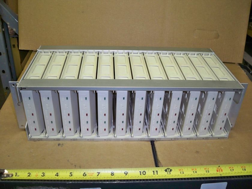 AT&T NT1M 200 RACK CHASSIS W/ 12 NT1U 220 Modems  