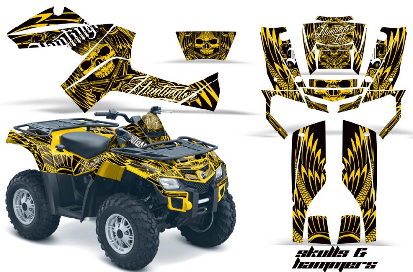 AMR RACING QUAD STICKER DECAL KIT CAN AM OUTLANDER 500 650 800R 1000 