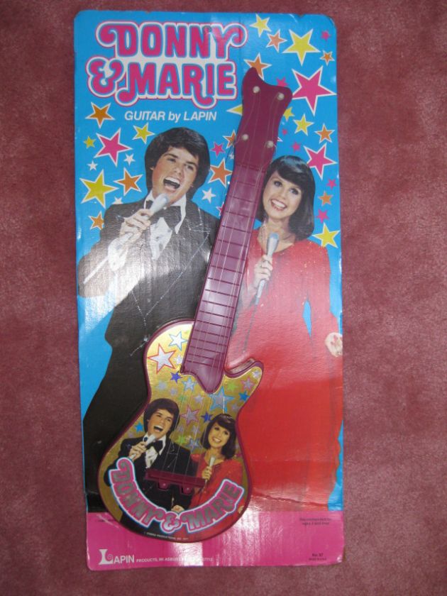 Vintage Donny and Marie Osmond Toy Guitar 1970s Lapin  