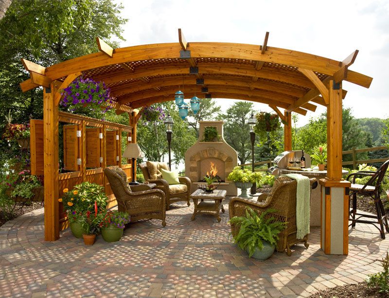 SONOMA PERGOLA 14 X 14 REDWOOD W/HARDWARE Only  