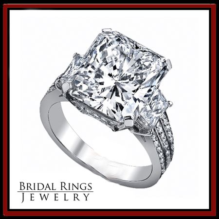 cut diamond engagement ring in platinum bridal rings jewelry exclusive