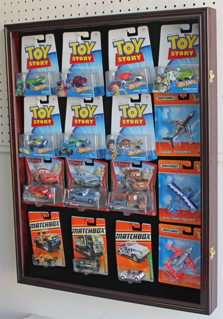 Display Case Cabinet for Hot Wheels in Blister Pack or Retaill Box 