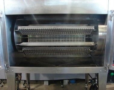   Inferno Natural Gas Open Flame Rotisserie Oven, NEW Glass  