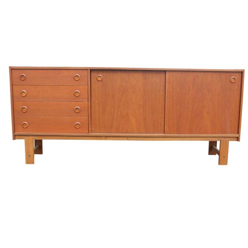 scandinavian teak buffet 1960 s danish design sideboard with four 