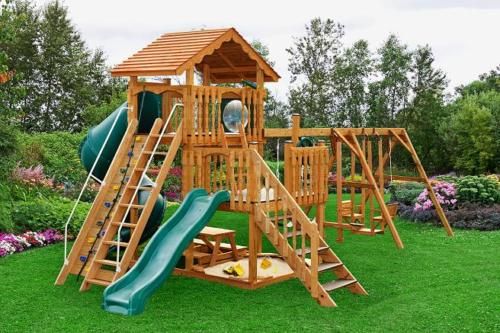 New Wooden Playset/Swingset  