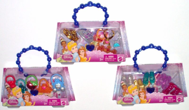   Barbie Doll Shoe Crown Necklace Jewerly in a Purse Carrier Bag