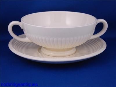 Wedgwood Edme Creamware Cream Soup and Saucer  