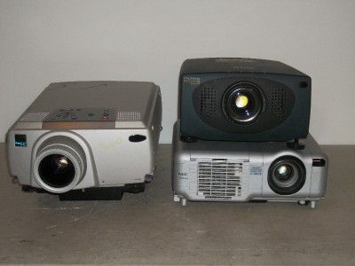 Lot Of 3 Home Theater Projectors Epson PowerLite 8200i NEC MT860 