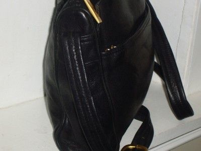 TIGNANELLO Genuine Supple Black Leather Cross Body Bag Purse Handbag 