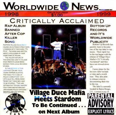 VILLAGE DUECE MAFIA CRITICALLY ACCLAIMED  1998  SEALED  