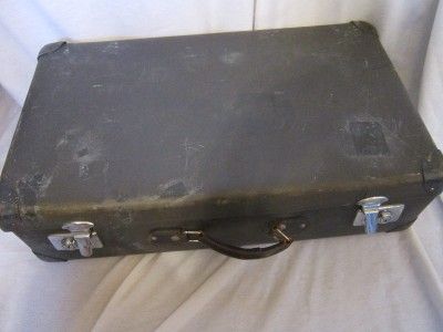 Vintage Globe Trotter Suitcase Luggage Grey  