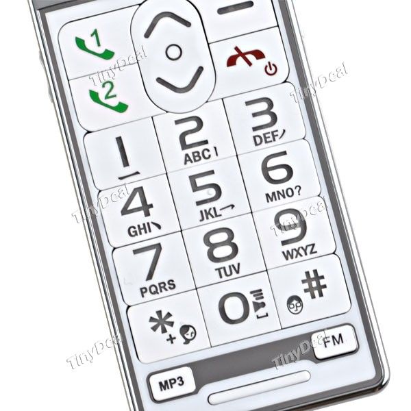   Elder 2 SIM SOS Large Big Keyboard Flip Mobile Cell Phone P07 LR1