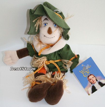 This adorable Warner Bros. Wizard of OZ SCARECROW plush bean bag doll 