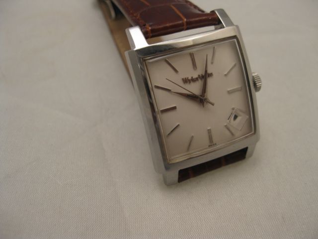 1959 WYLER VETTA AUTOMATIC WITH ITALIAN HABANA ALLIGATOR STRAP STEEL 