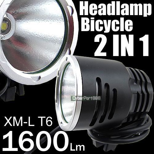 CREE XML XM L T6 1600L LED Bicycle bike Head Light Lamp  