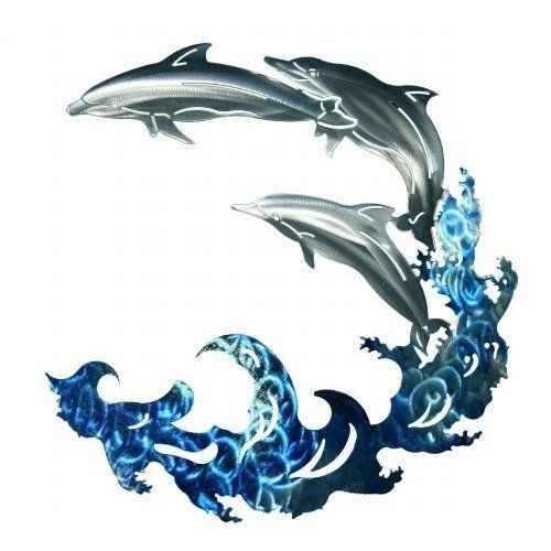 Next Innovations 3D Dolphin Wall Art 22 x 22   NEW  